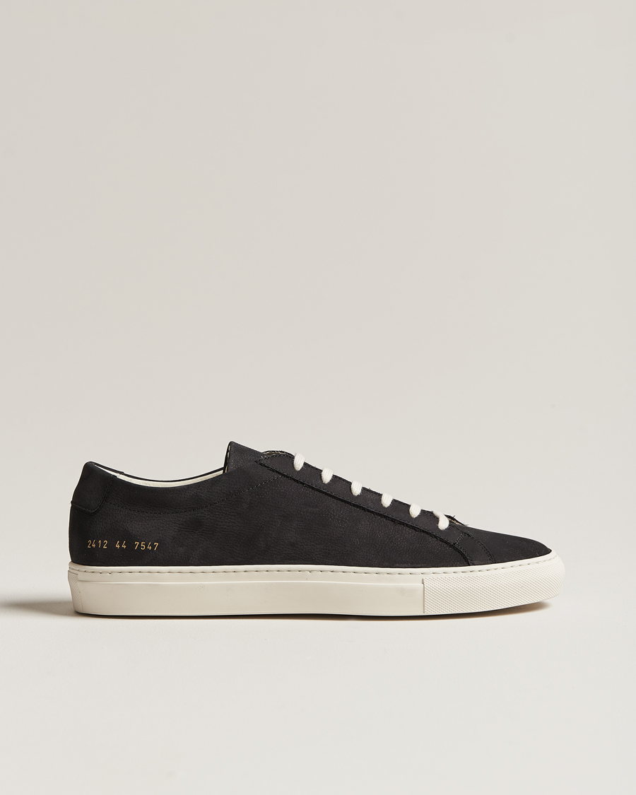 Common Projects Original Achilles Pebbled Nubuck Sneaker Black bei Care of