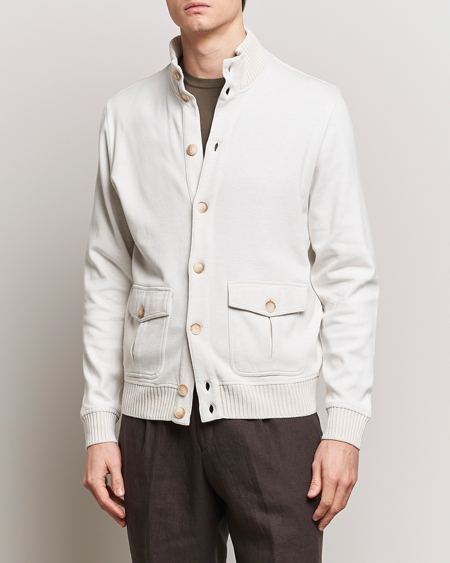 Herren | Kleidung | Gran Sasso | Cotton Pocket Bomber Jacket Cream