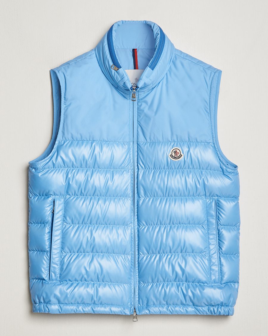 Moncler Cerces Down Vest Light Blue