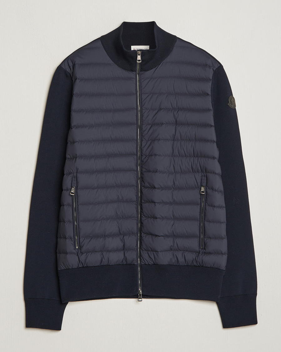 Moncler Light Hybrid Zip Jacket Navy bei Care of Carl