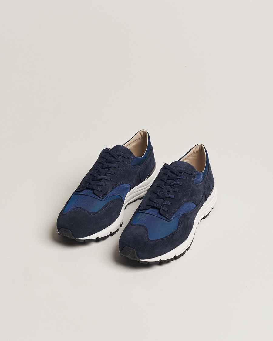 Herren |  | Sweyd | Way Suede Running Sneaker Navy