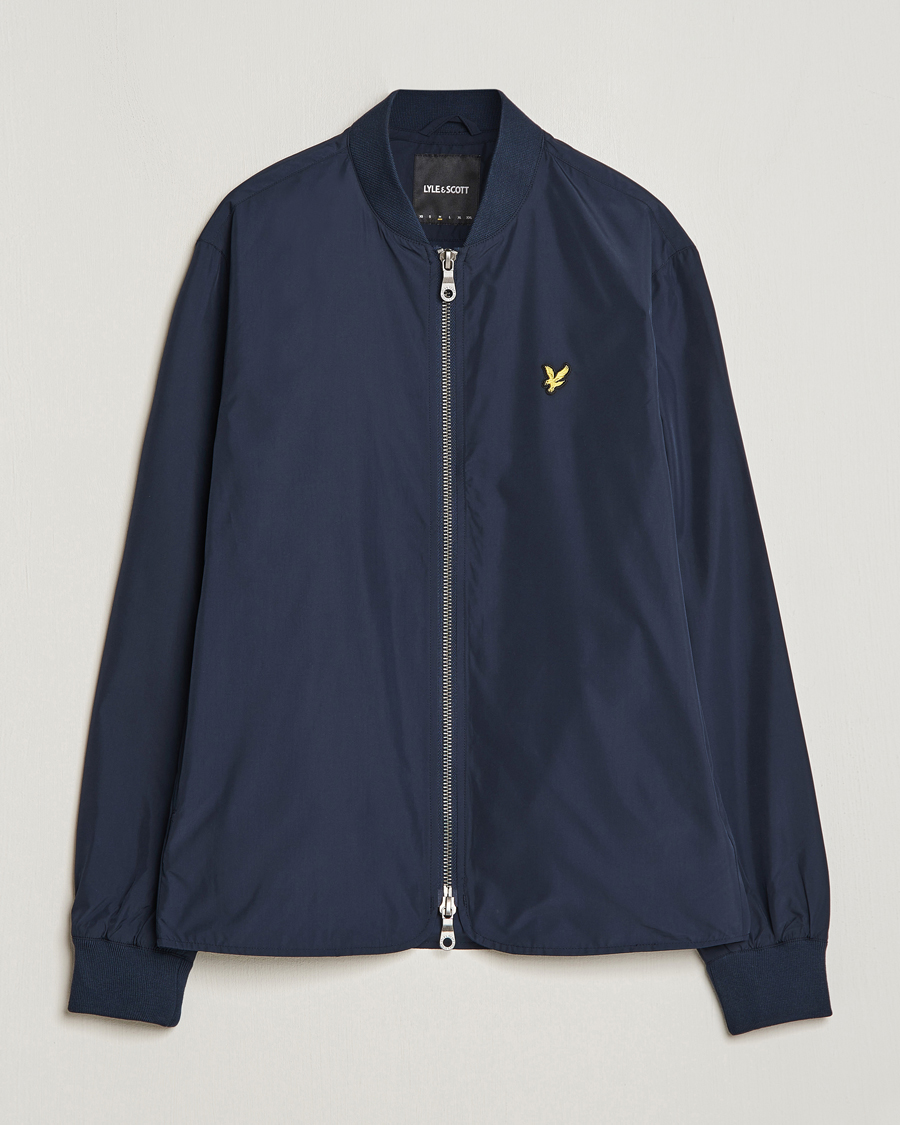 Lyle Scott Nylon Bomber Jacket Dark Navy bei Care of Carl