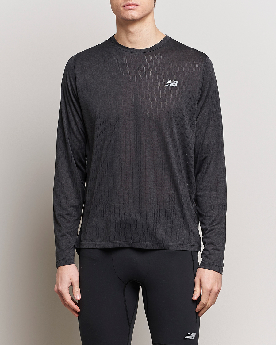 Herren | Running | New Balance Running | Athletics Run Long Sleeve T-Shirt Black