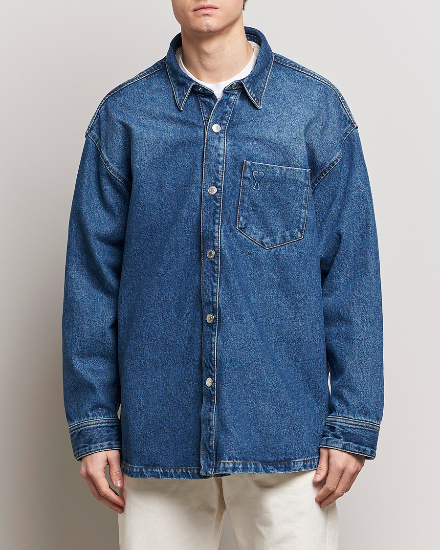 Herren |  | AMI | Oversized Denim Jacket Used Blue