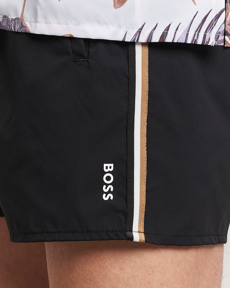 BOSS BLACK Iconic Swimshorts Black bei Care of Carl