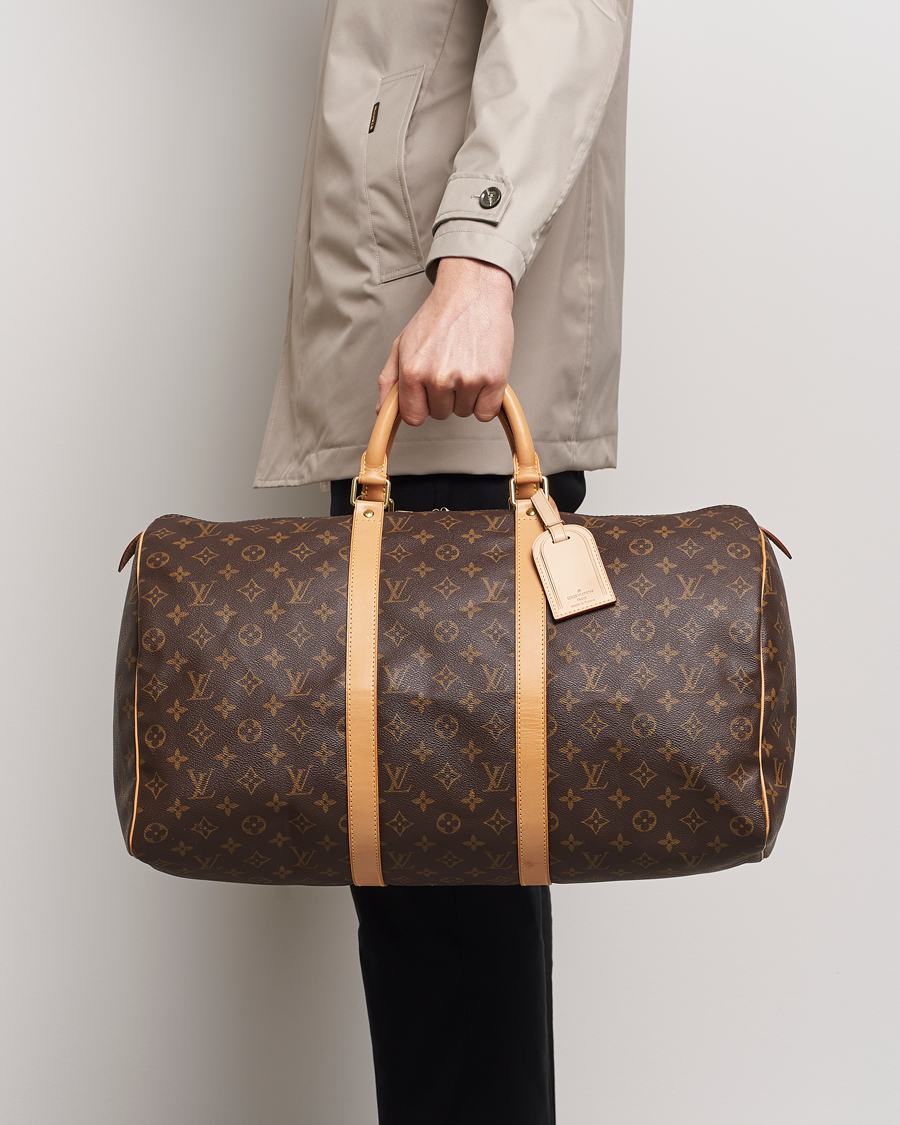 Herren | Pre-Owned & Vintage Bags | Louis Vuitton Pre-Owned | Keepall 50 Bag Monogram 