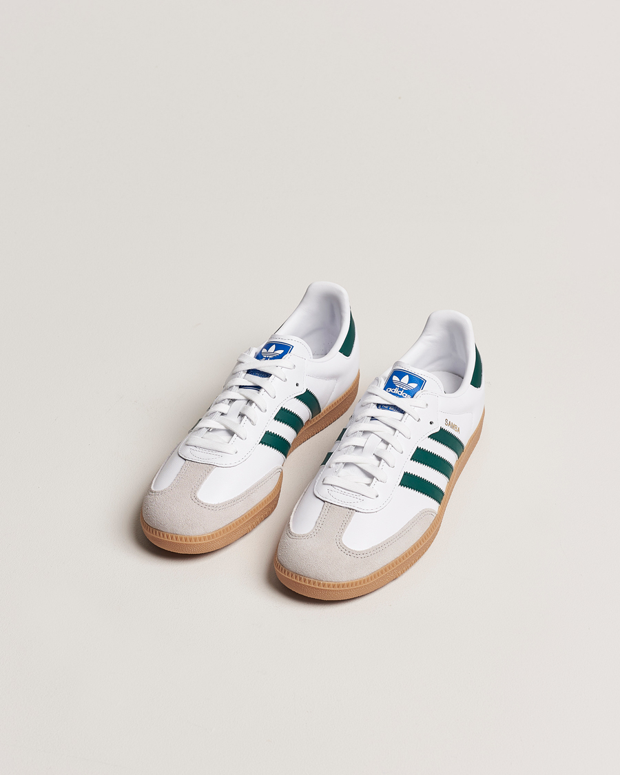 Herren | Wildlederschuhe | adidas Originals | Samba OG Sneaker White/Green