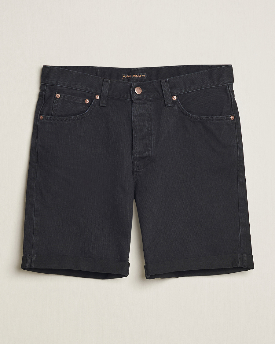 Black jeans shorts on sale