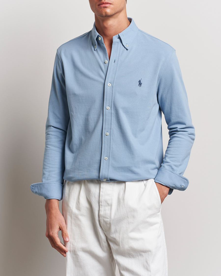 Herren | Freizeithemden | Polo Ralph Lauren | Featherweight Mesh Shirt Vessel Blue