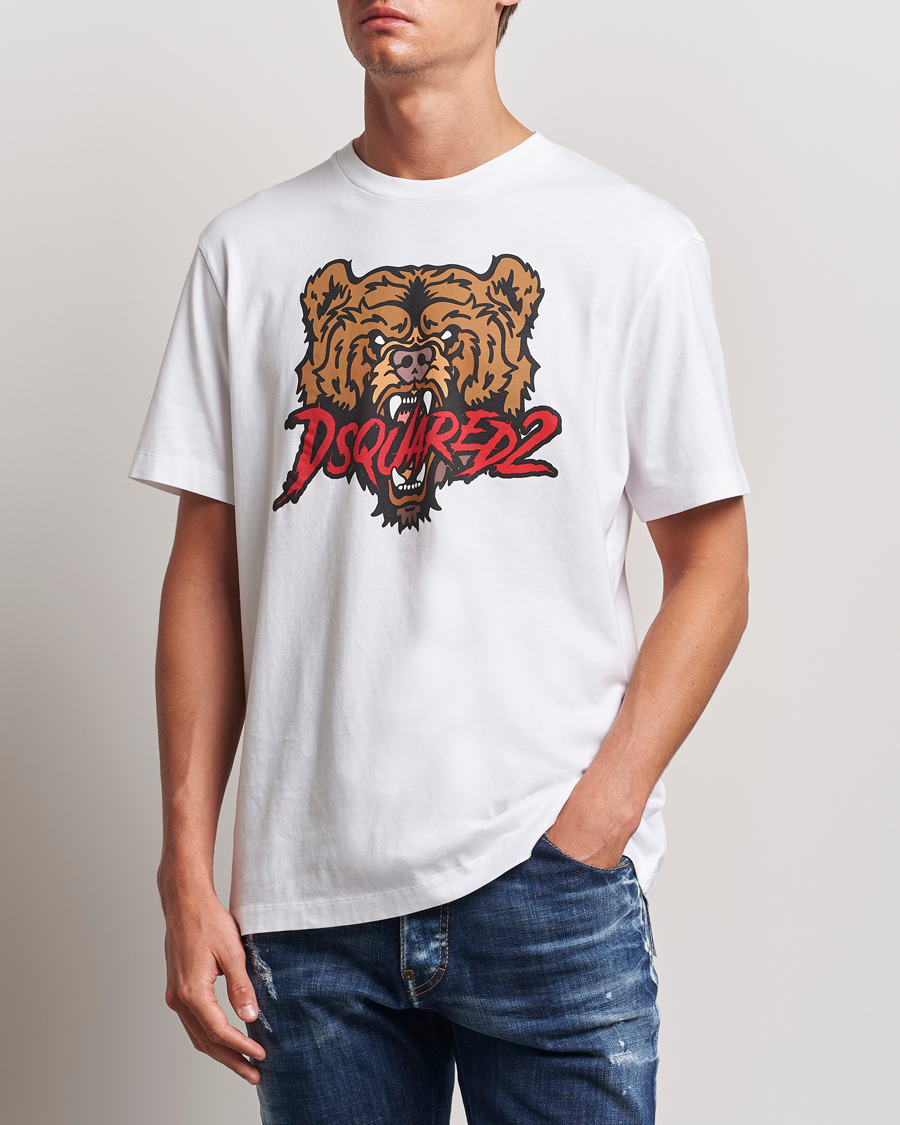 Herren | T-Shirts | Dsquared2 | Bear T-Shirt White