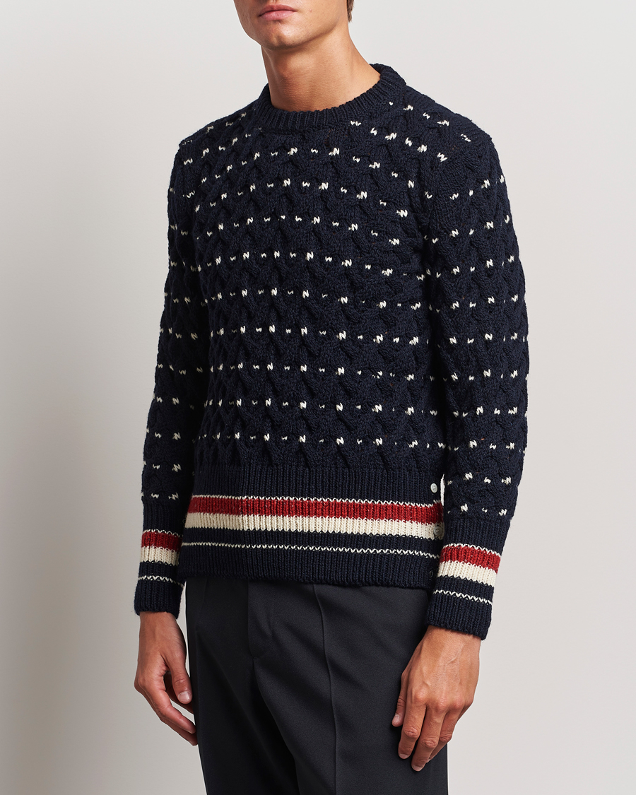 Herren |  | Thom Browne | Donegal Cable Sweater Navy