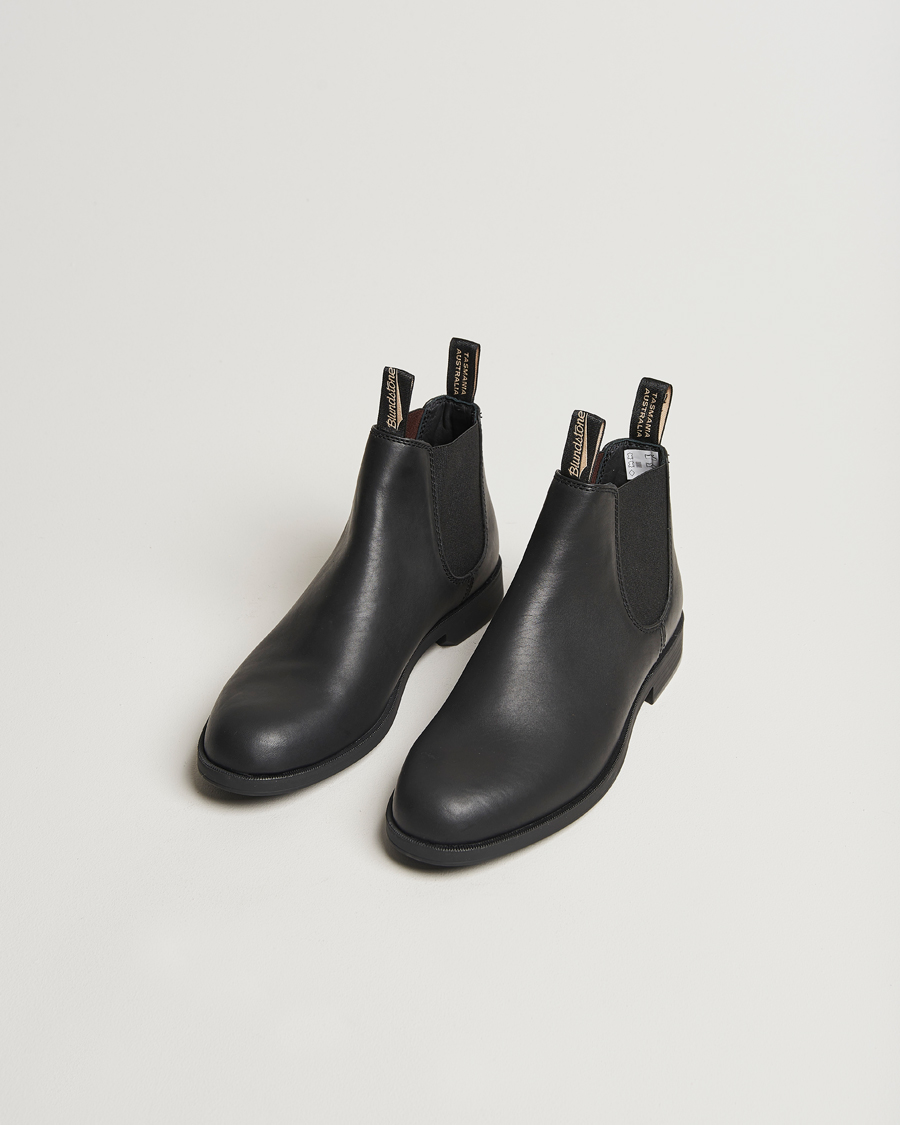 Black leather blundstones online