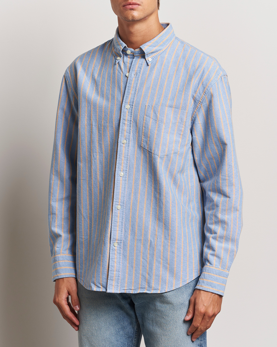 Herren | GANT 240 Mulberry Street | GANT 240 Mulberry Street | Regular Fit Archive Oxford Striped Shirt Vintage Blue