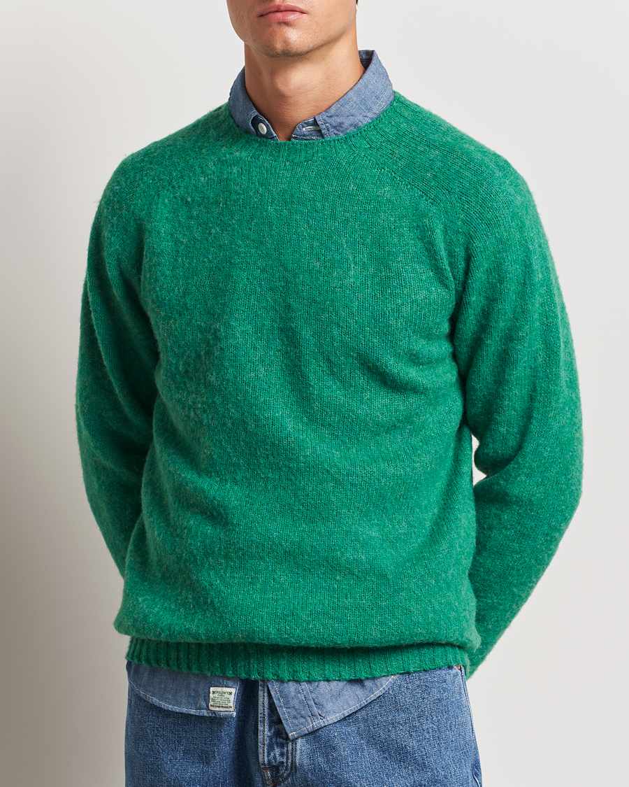 Herren | Kleidung | Harley Of Scotland | Brushed Supersoft Lambswool Crewneck Pixie