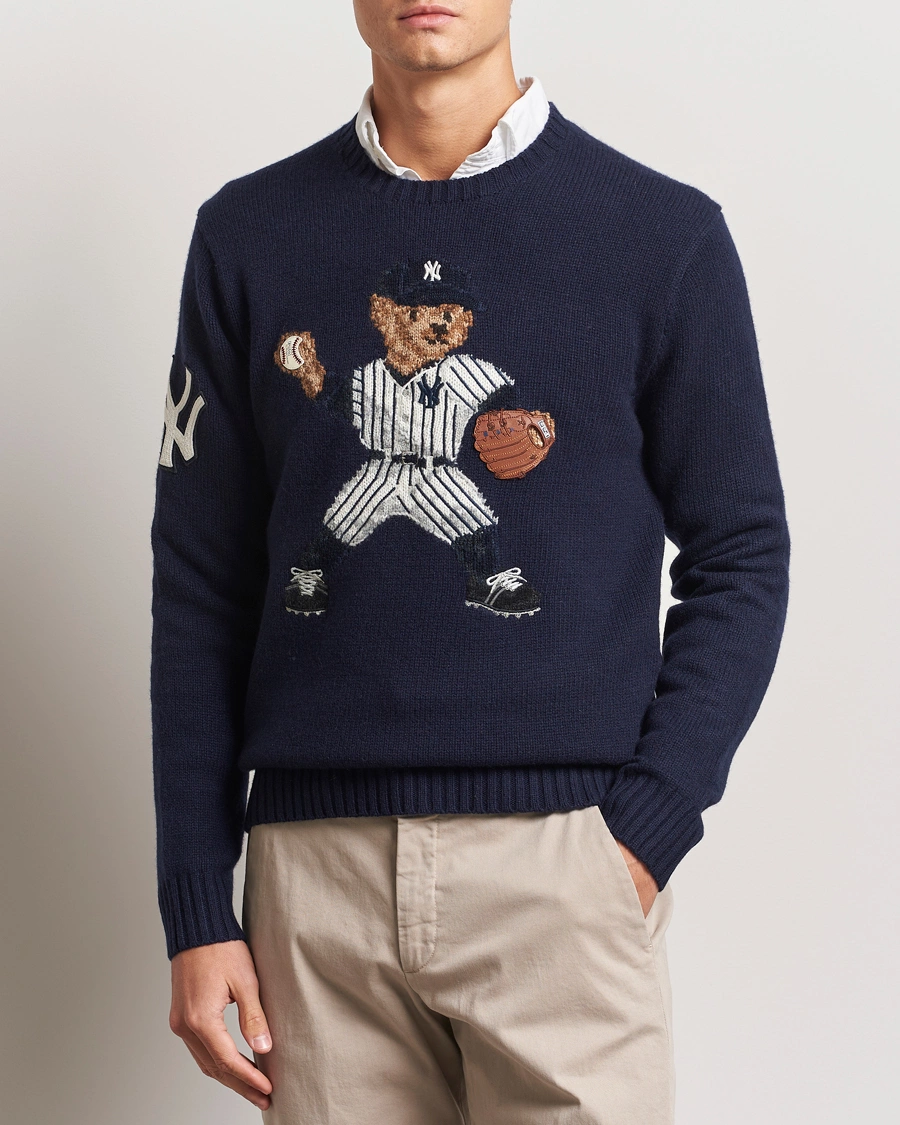 Herren |  | Polo Ralph Lauren | MLB Sweater Bear Navy Combo