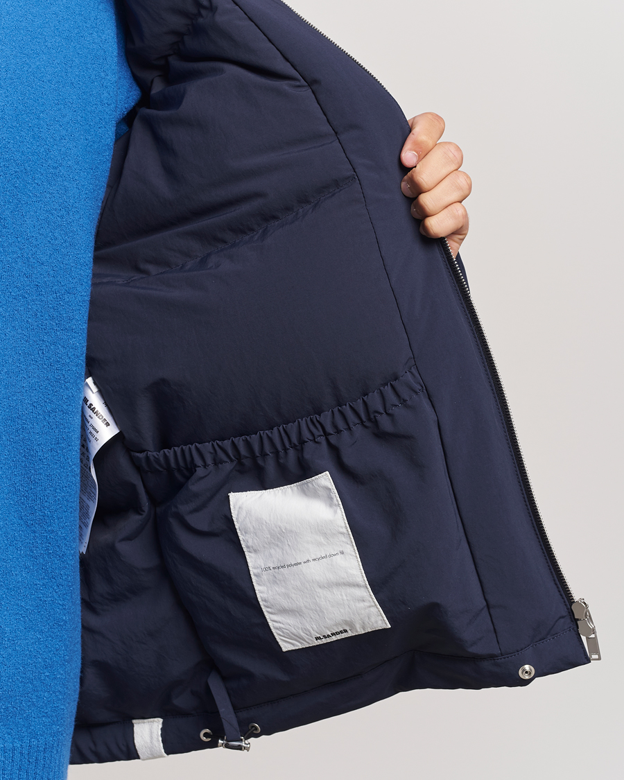 Jil Sander Hooded Down Jacket Navy bei Care of Carl