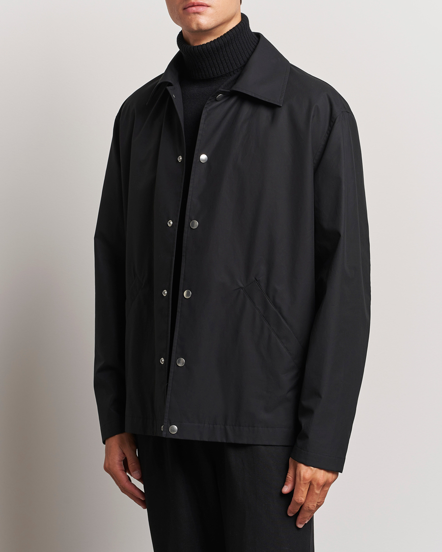 Herren |  | Jil Sander | Back Printed Coach Jacket Black