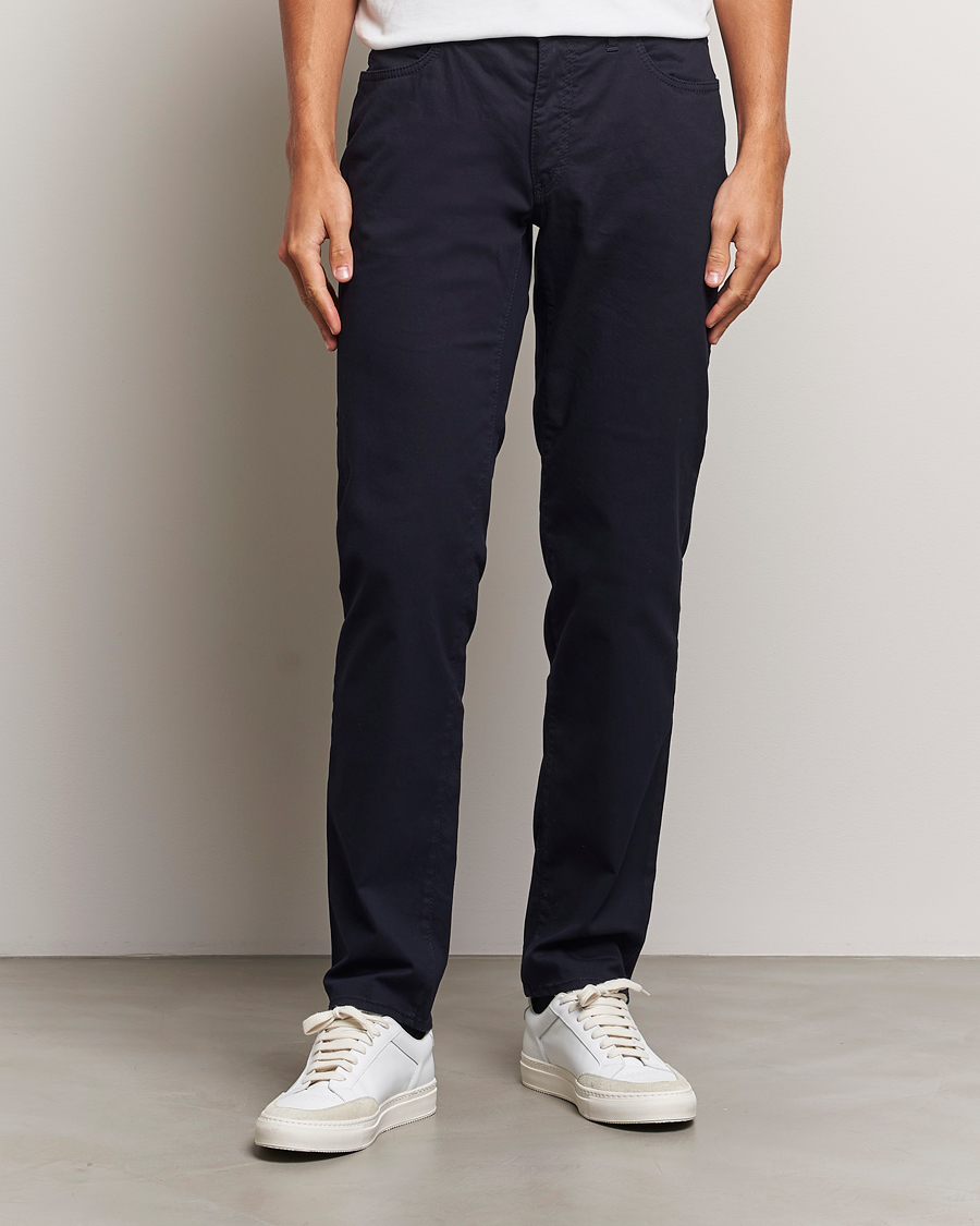 Herren | Brax | Brax | Cadiz Cotton Satin 5-Pocket Pants Perma Blue