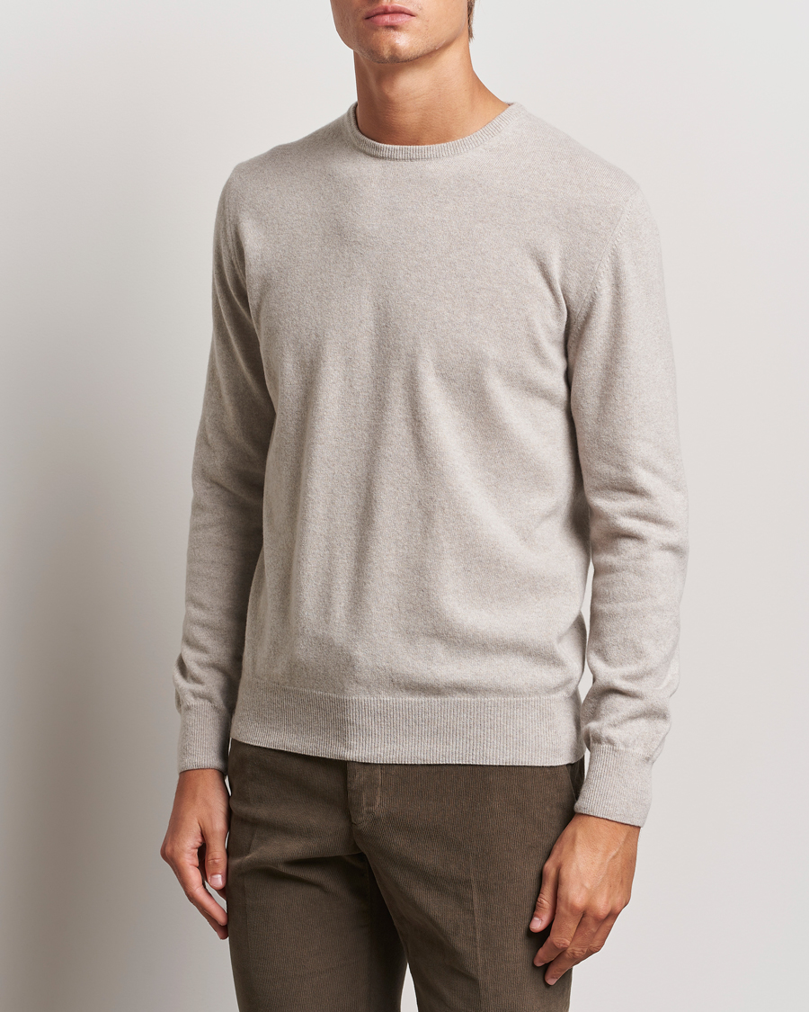 Herren |  | Morgano | Wool/Cashmere Crewneck Beige