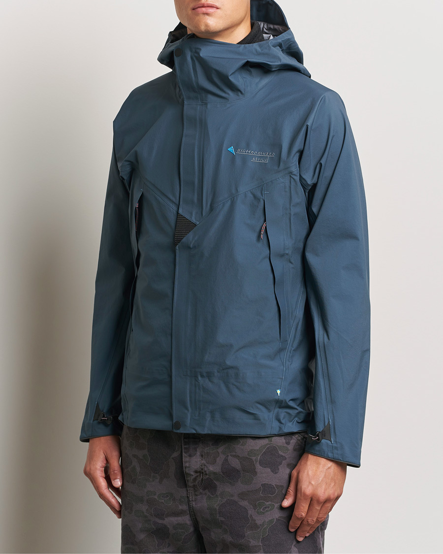 Herren | Active | Klättermusen | Asynja Lightweight Waterproof Jacket Midnight Blue