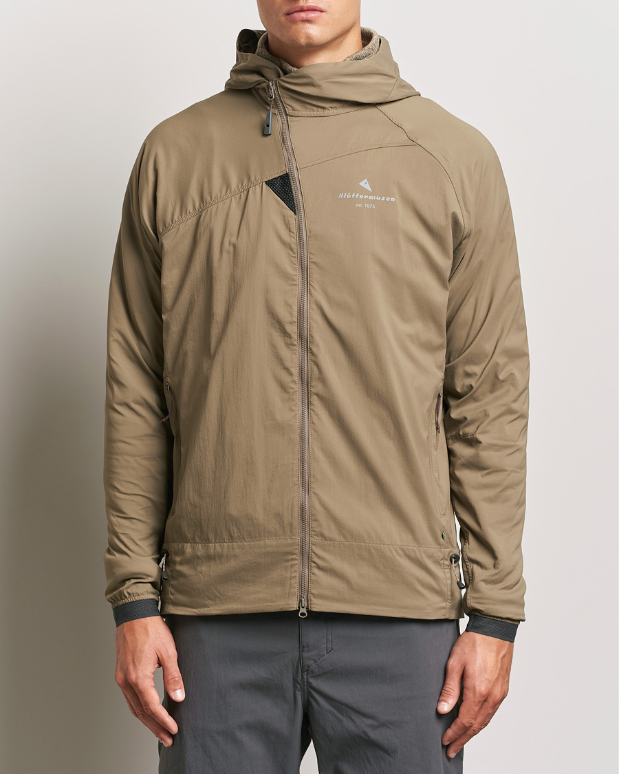 Herren | Outdoorjacken | Klättermusen | 74 Levitend Active Hooded Jacket Dark Khaki