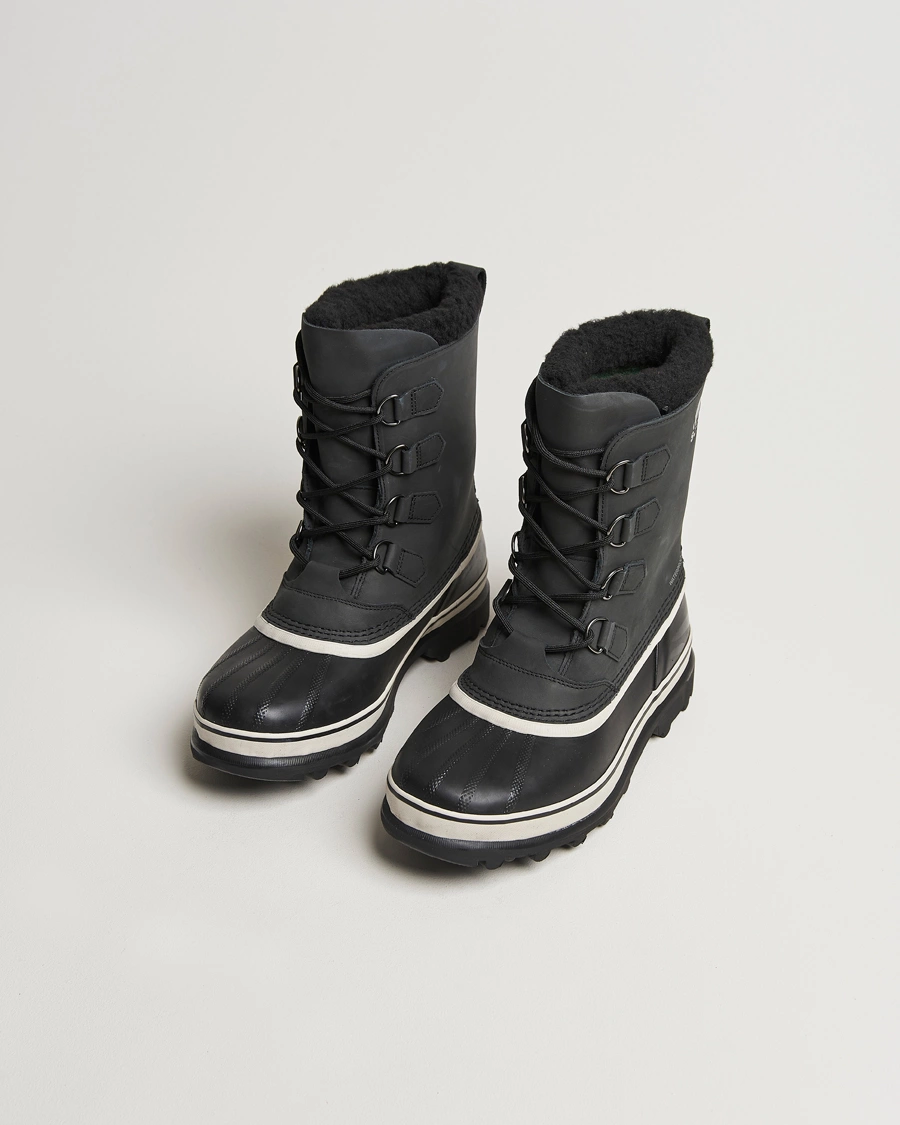 Herren | Winterschuhe | Sorel | Caribou WP Felt Lined Leather Boots Black