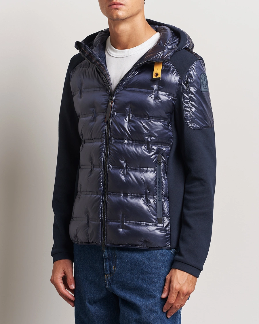 Herren |  | Parajumpers | Gyles Piquet Puffer Hybrid Jacket Blue Navy