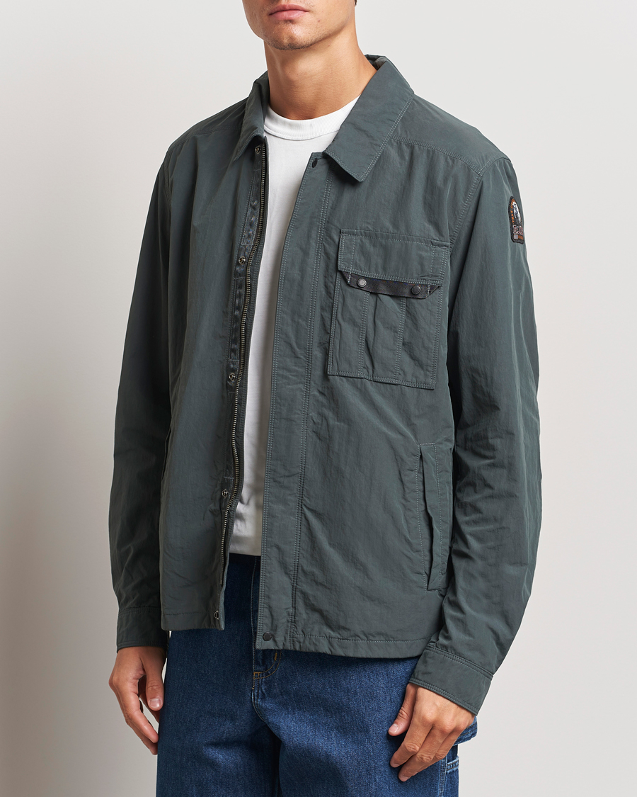 Herren |  | Parajumpers | Miura Peached Poplin Shirt Jacket Green Gables