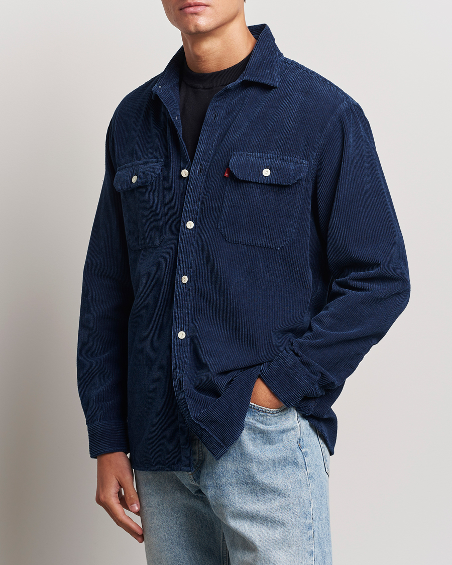 Herren | Cordhemden | Levi\'s | Jackson Corduroy Worker Shirt Enzo Vintage Indigo