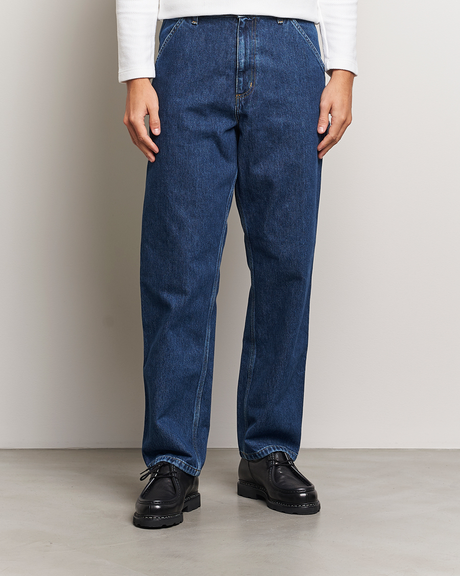 Herren |  | Carhartt WIP | Single Knee Smith Denim Pants Blue Stone Washed