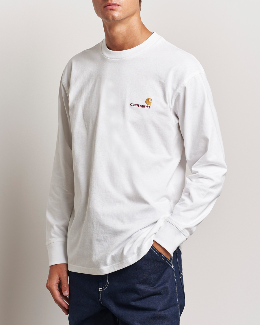 Herren | Kleidung | Carhartt WIP | American Script Long Sleeve T-Shirt White