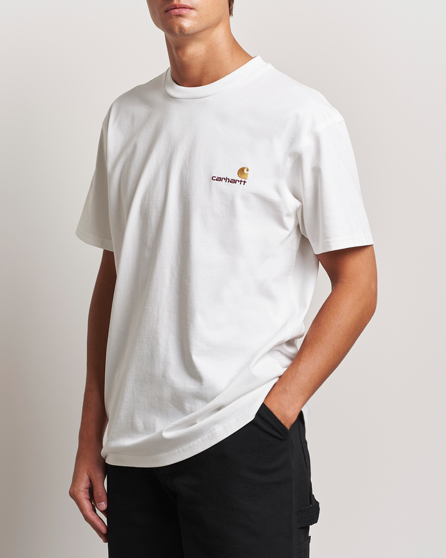 Herren |  | Carhartt WIP | American Script Short Sleeve T-Shirt White