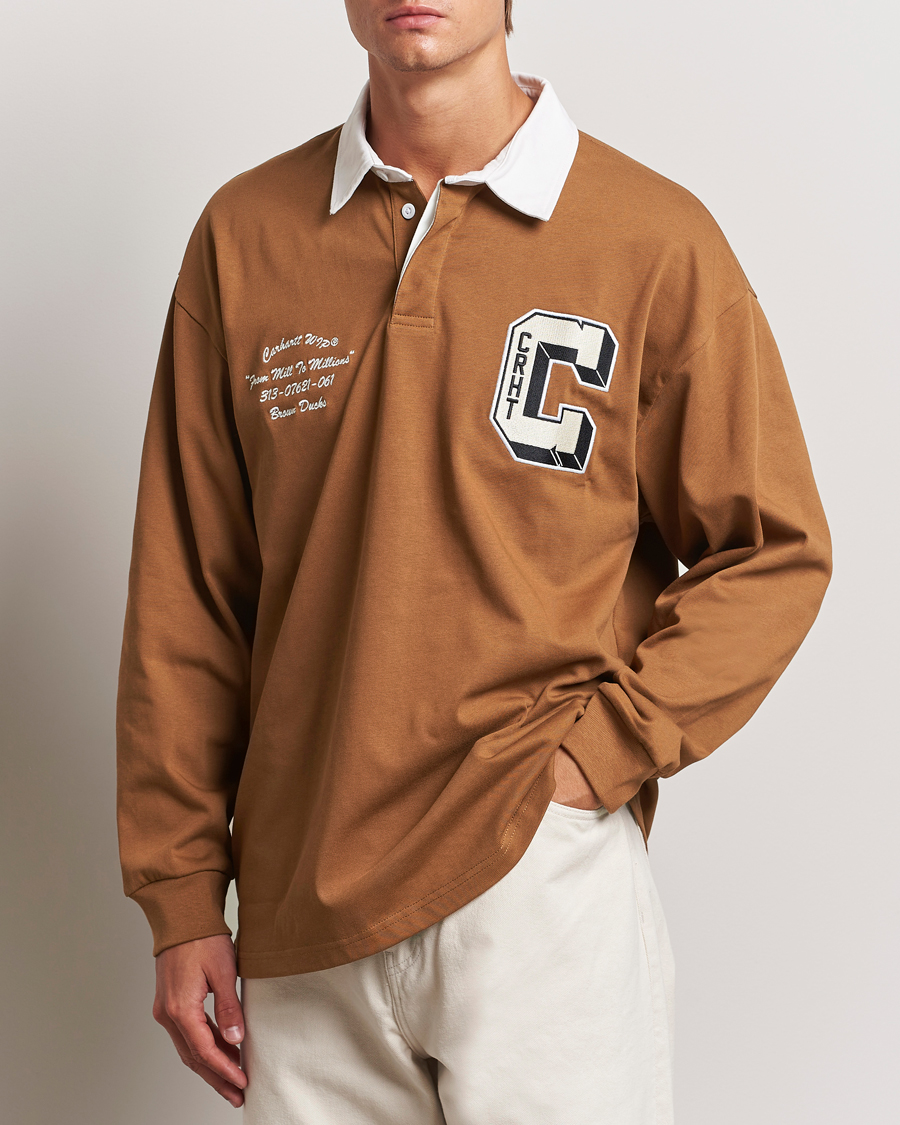 Herren | Rugbypullover | Carhartt WIP | Brown Ducks Rugby Shirt Hamilton Brown