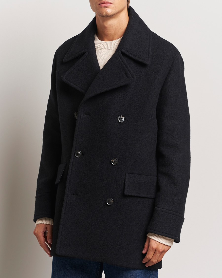 Herren |  | J.Lindeberg | Arno Double Breasted Coat Black