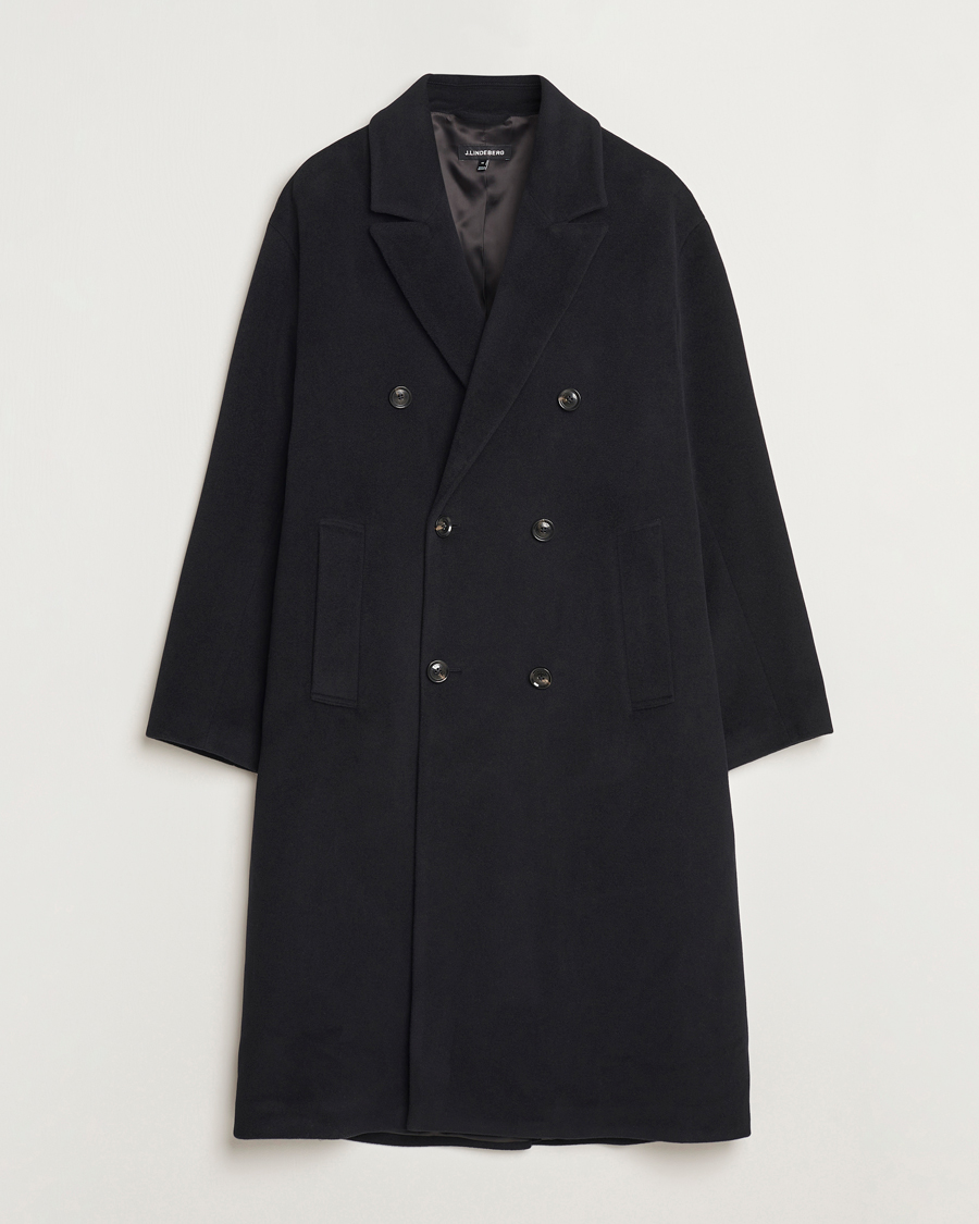 Black wool coat long online