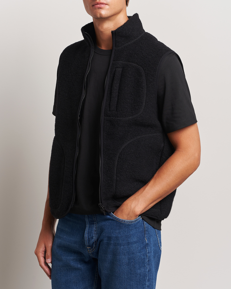 Herren |  | J.Lindeberg | Duncan Wool Fleece Vest Black