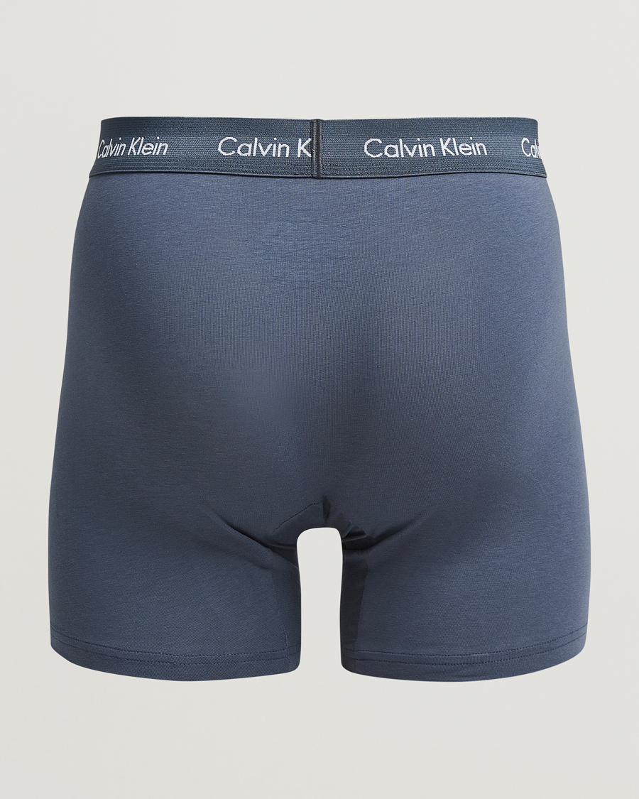 Herren |  | Calvin Klein | Cotton Stretch 3-Pack Boxer Brief Black/Blue/Grey