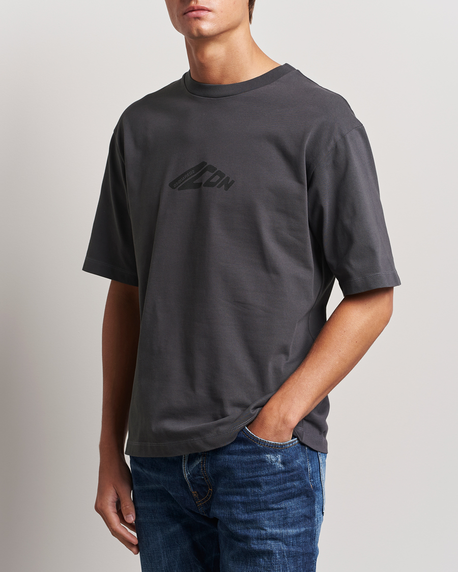 Herren | T-Shirts | Dsquared2 | Icon Evolution T-Shirt Charcoal