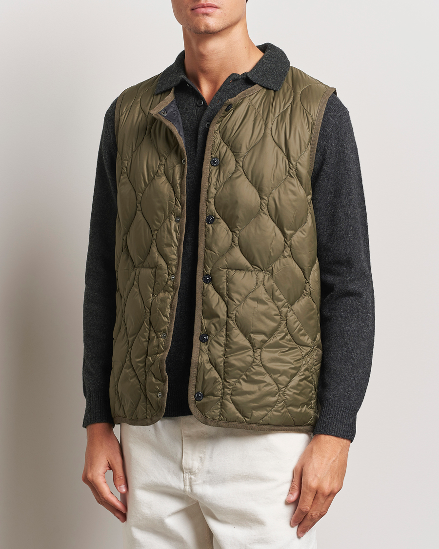 Herren | Kleidung | TAION | Military Crew Neck Down Vest Dark Olive