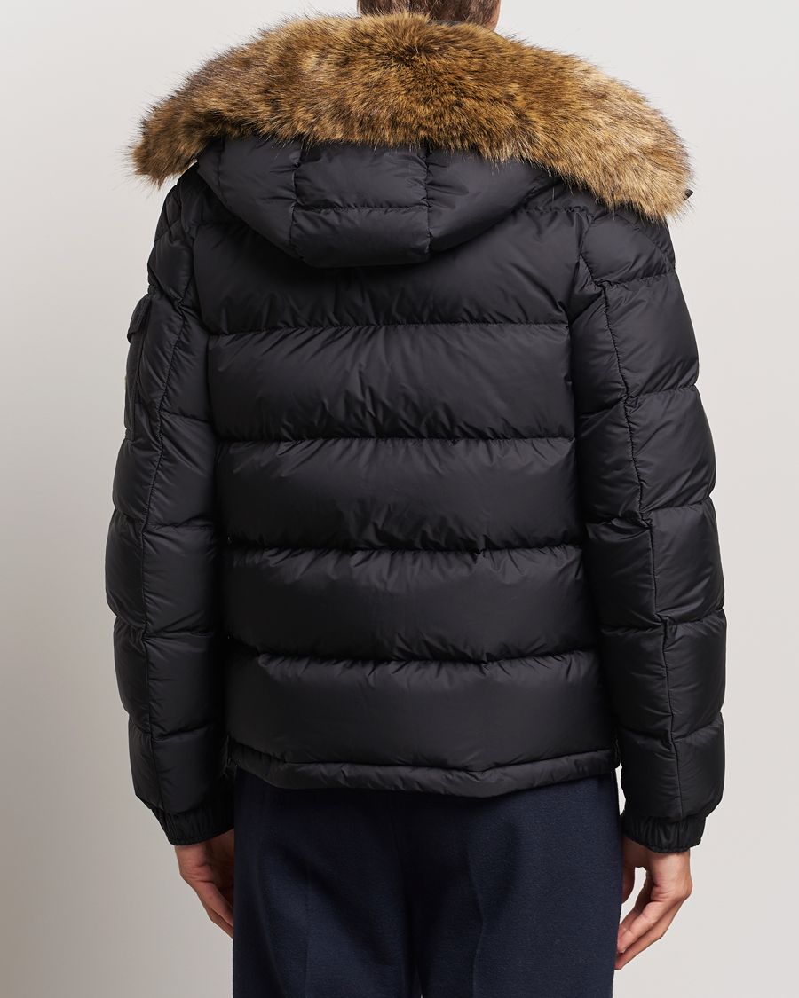 Black fur moncler coat online