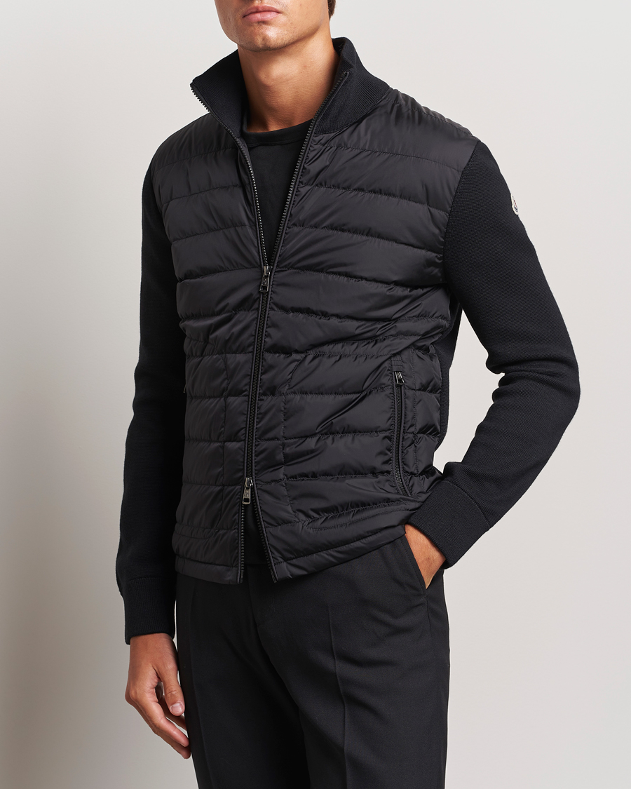 Herren | Pullover | Moncler | Hybrid Zip Sweater Black