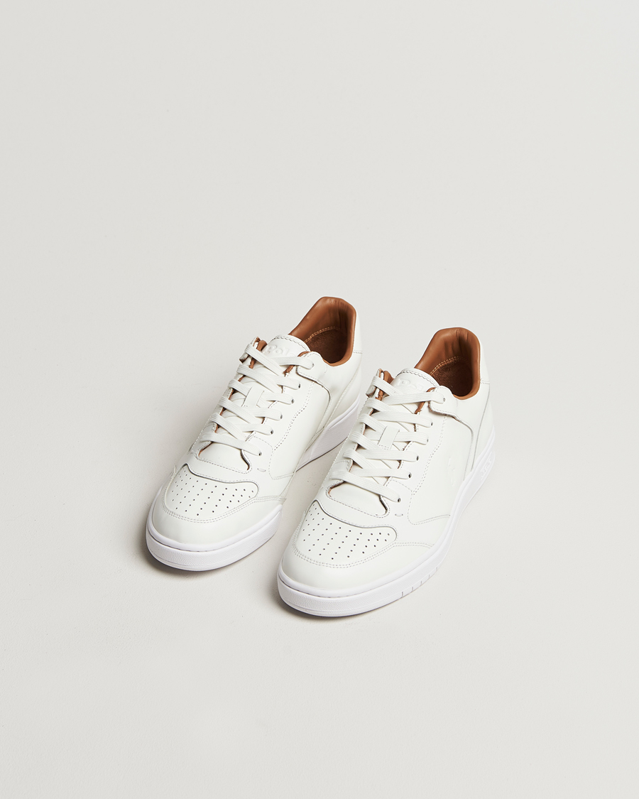 Herren |  | Polo Ralph Lauren | Polo Court Sneaker Deckwash White Leather