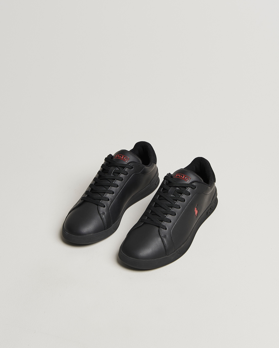 Herren |  | Polo Ralph Lauren | Heritage Court II High Sneaker Black/Red
