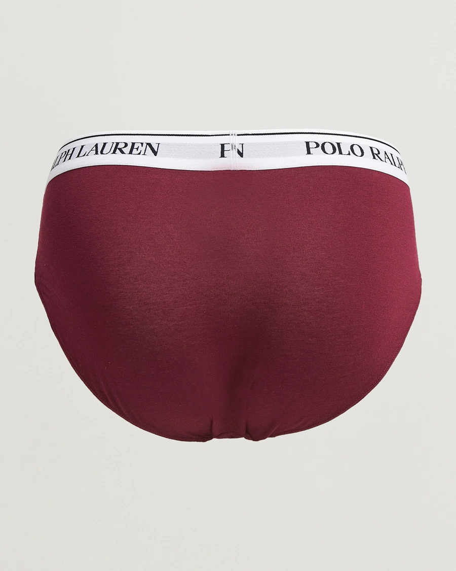 Herren |  | Polo Ralph Lauren | 3-Pack Brief Damson Red/Black/Fairway Green