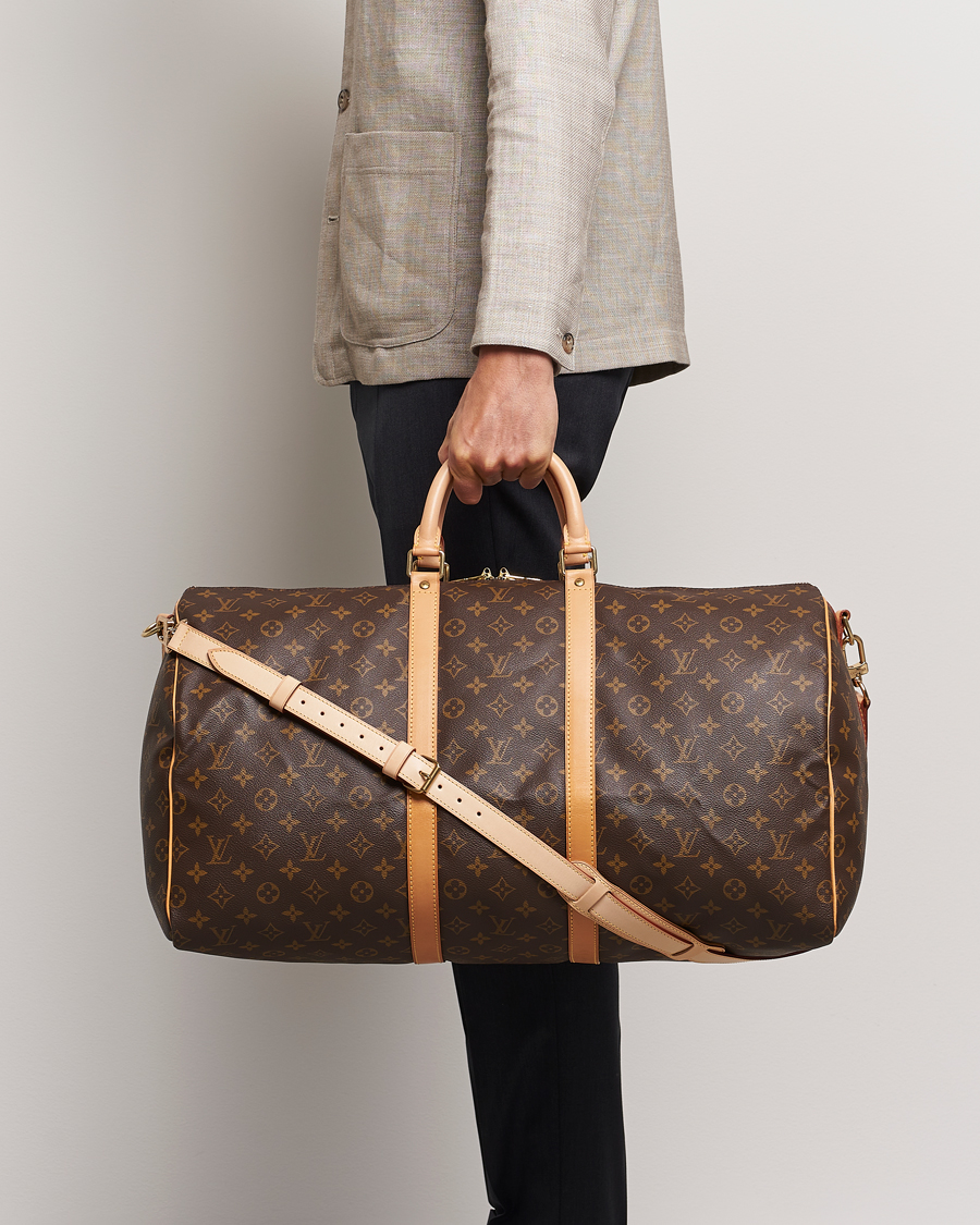 Herren | Pre-Owned & Vintage Bags | Louis Vuitton Pre-Owned | Keepall Bandoulière 55 Monogram 