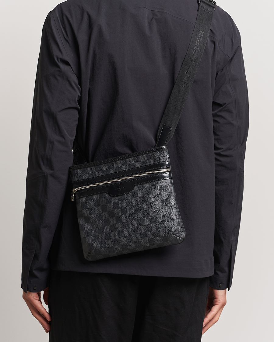 Herren | Pre-owned Accessoires | Louis Vuitton Pre-Owned | Thomas Messenger Bag Damier Graphite 