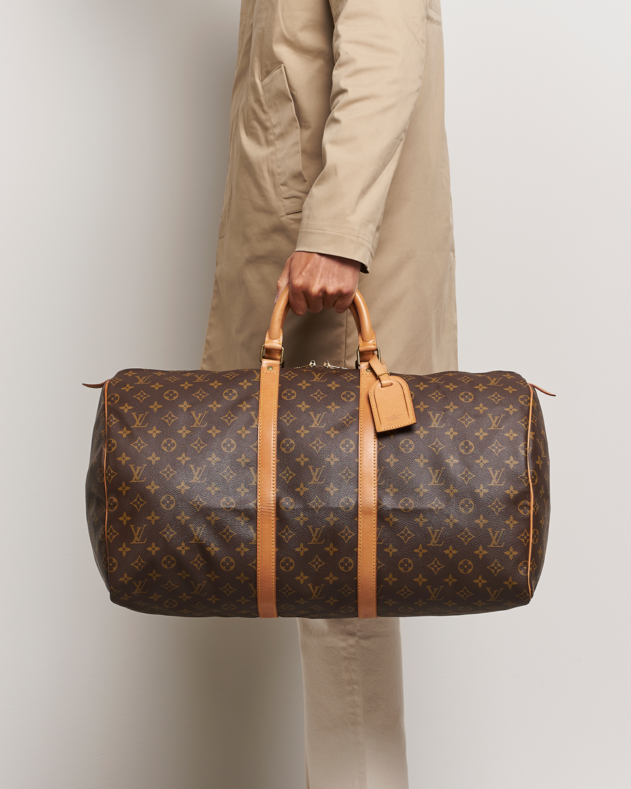 Herren | Pre-Owned & Vintage Bags | Louis Vuitton Pre-Owned | Keepall 55 Bag Monogram 