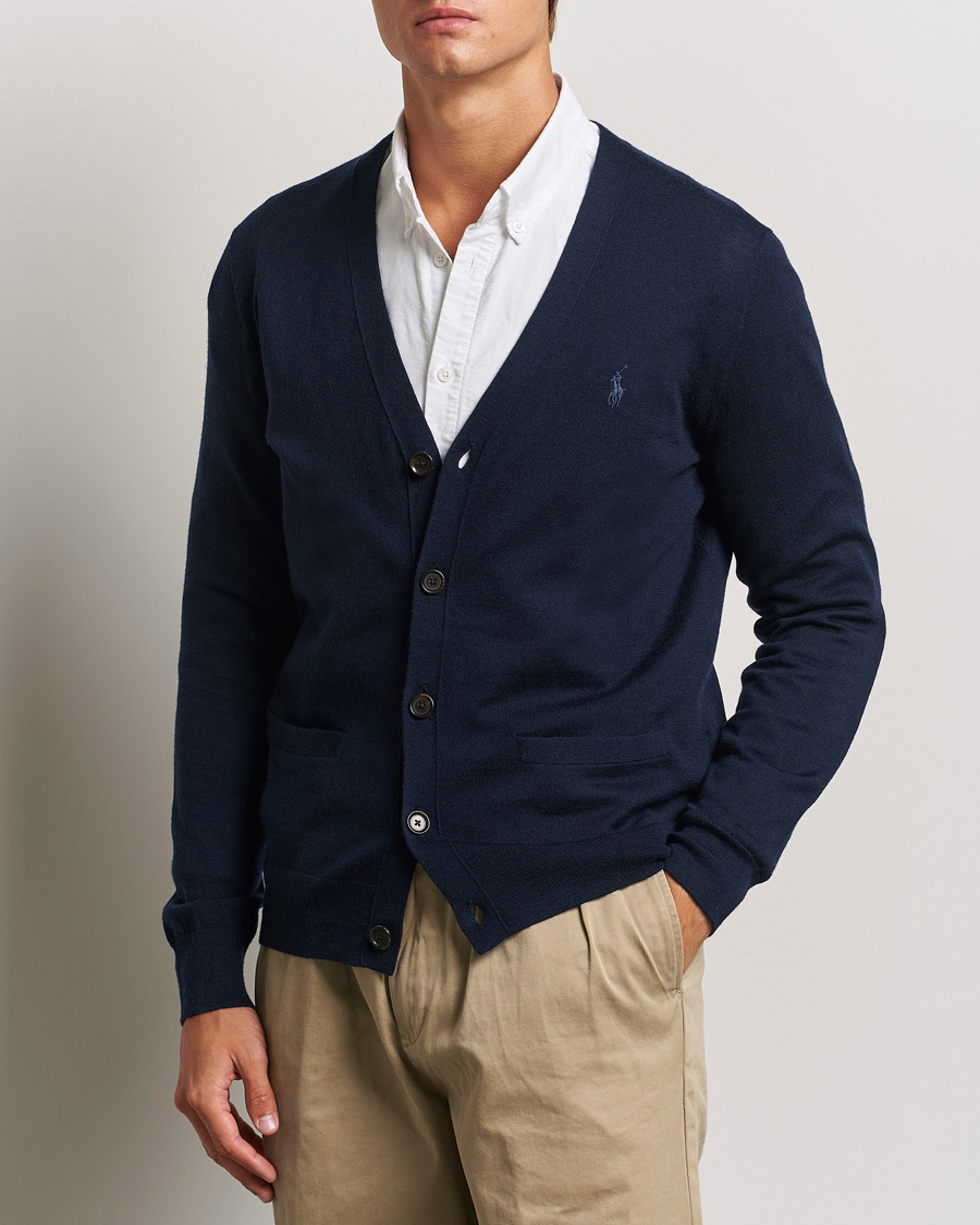 Herren |  | Polo Ralph Lauren | Merino Knitted Cardigan Hunter Navy