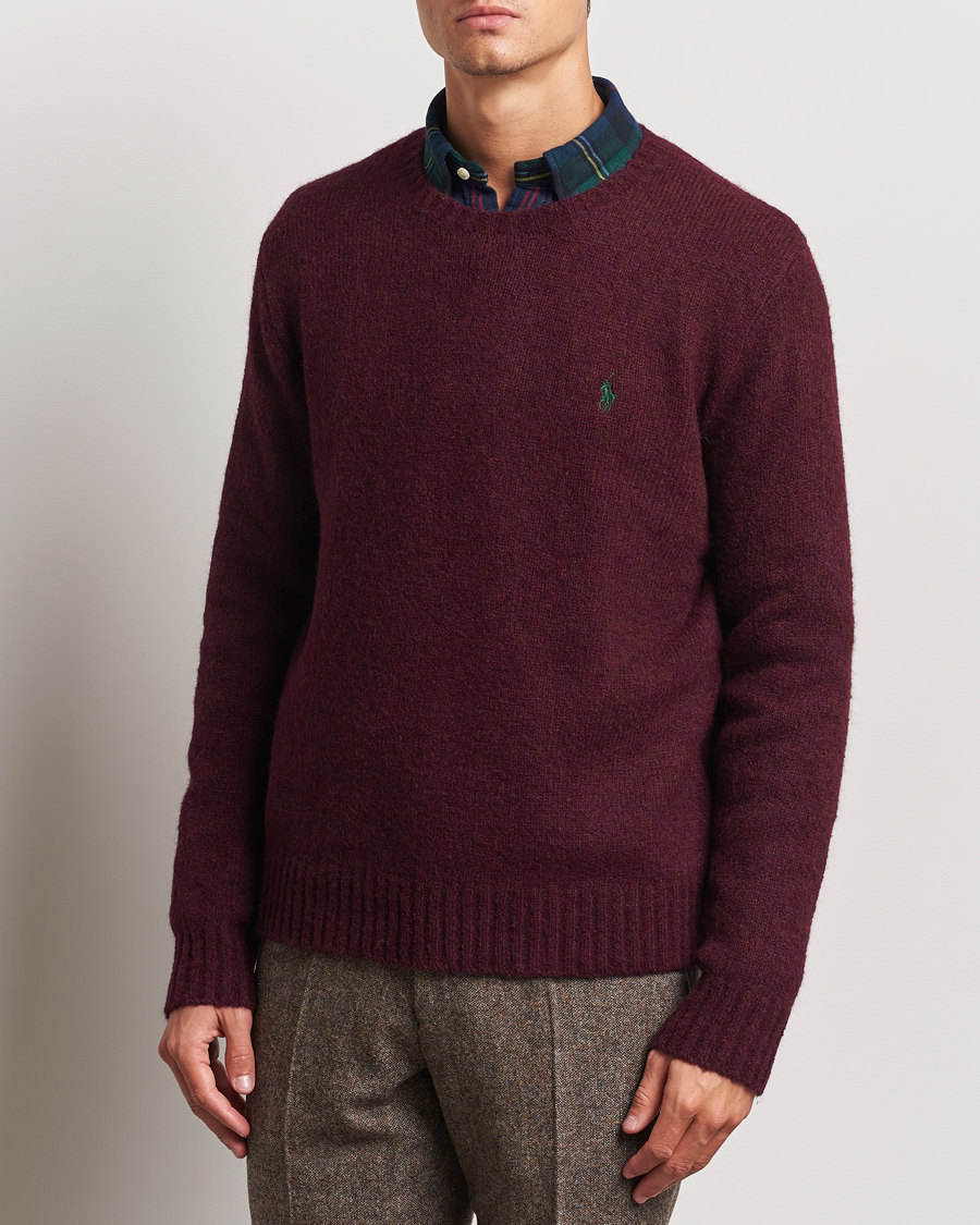 Herren |  | Polo Ralph Lauren | Alpaca Crew Neck Sweater Aged Wine Heather