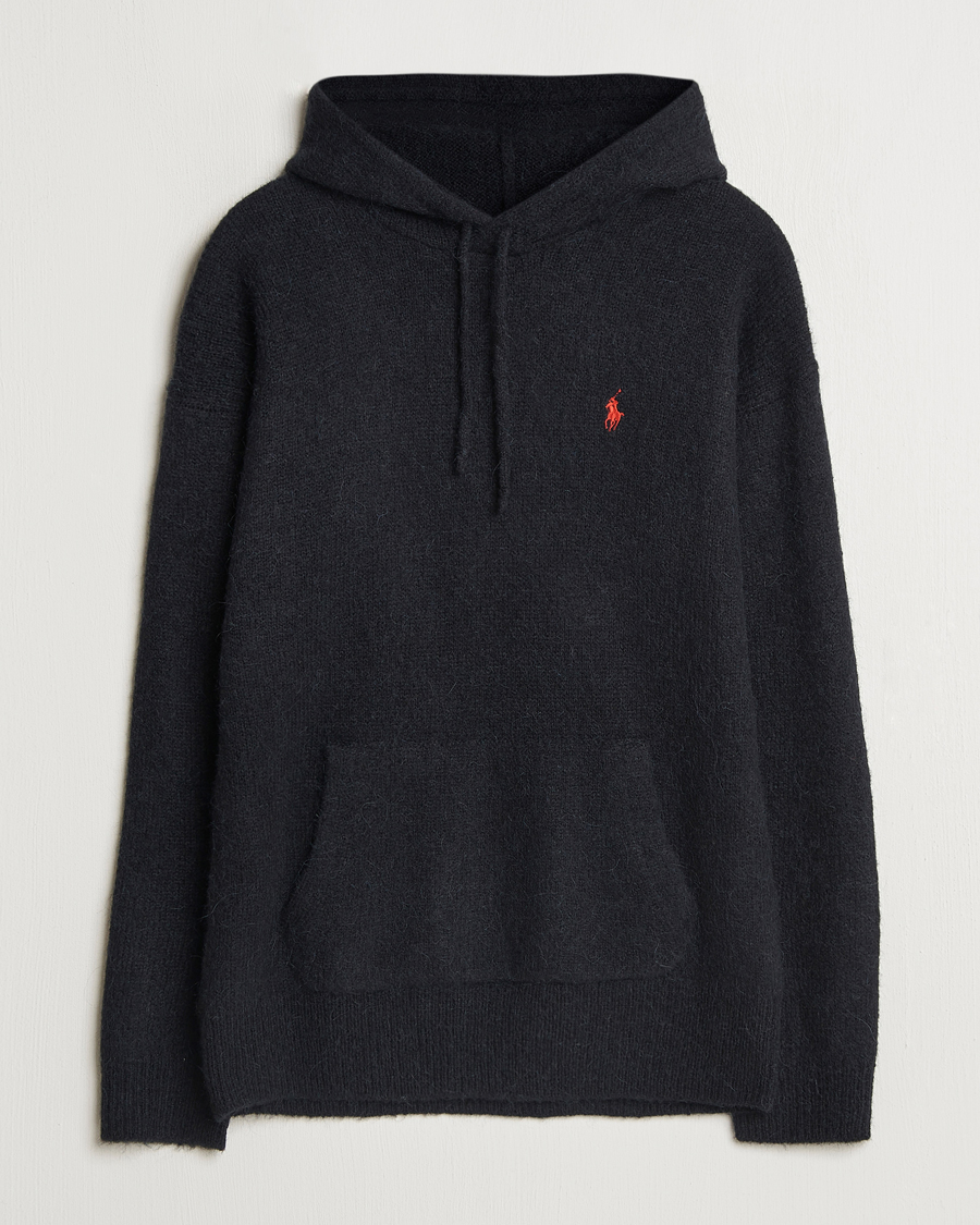 Polo Ralph Lauren Alpaca Hoodie Polo Black bei Care of Carl